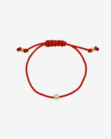 14k Gold Lab Diamond Bezel Fortune Bracelet