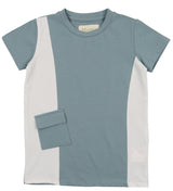 Colorblock Pocket Short Sleeves Tee