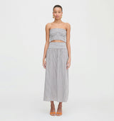 The June Nap Top - Chocolate Gingham
