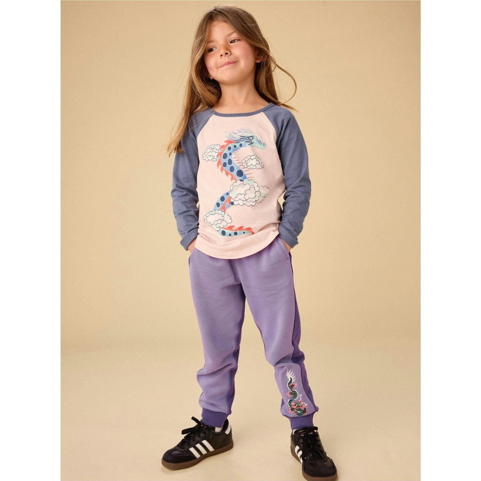 Colorblock Joggers, Purple