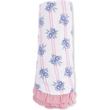 Stripe Dot Roses - Ruffle Blanket