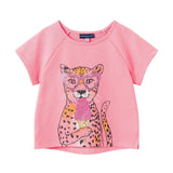Girls French Terry Top & Short | Glitter Cheetah
