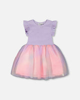 Bi-Material Mesh Dress