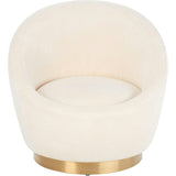 Pippa Faux Wool Swivel Chair