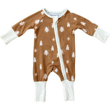 Boy's Long Sleeve Zip Romper