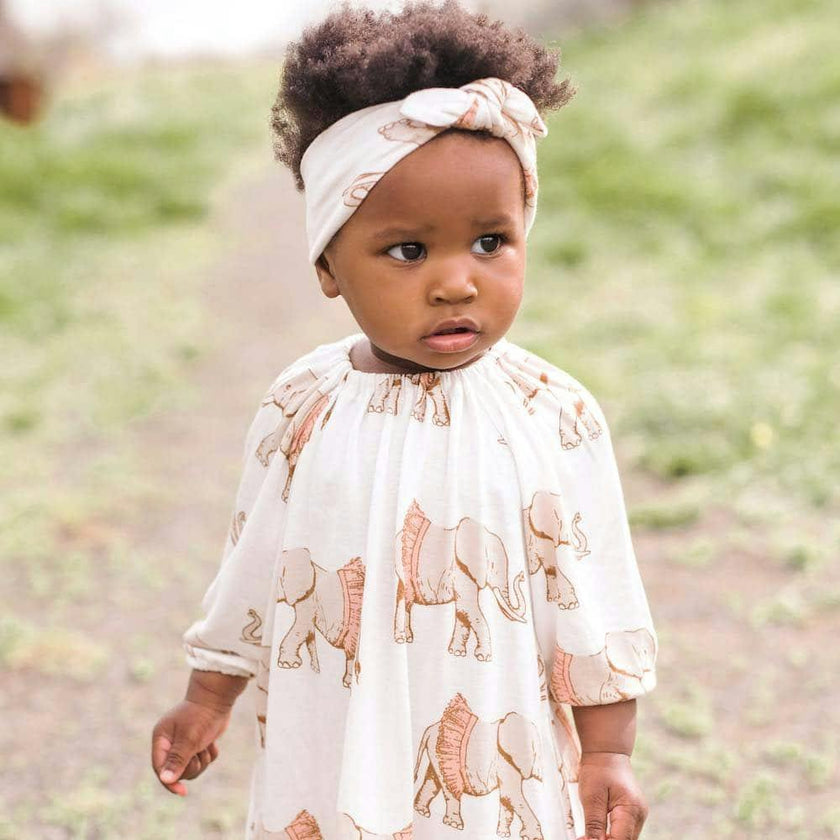 Cream Waffle Knotted Solid Headband