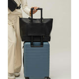 Vegan Leather Work Tote Bag with Removable Insulated Pouch