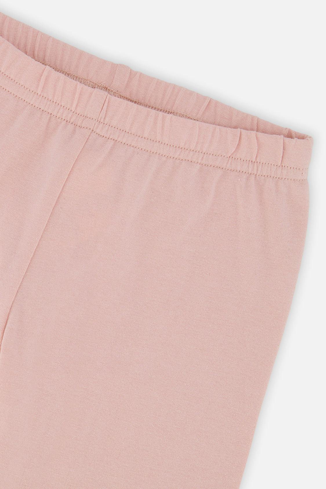 Organic Cotton Leggings Pale Dusty Pink