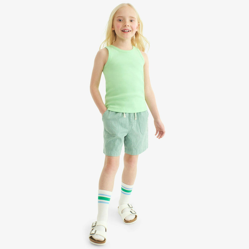 Clearance kids stretch chino short in boardwalk stripe