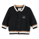 Black Logo Baby Jacket Set