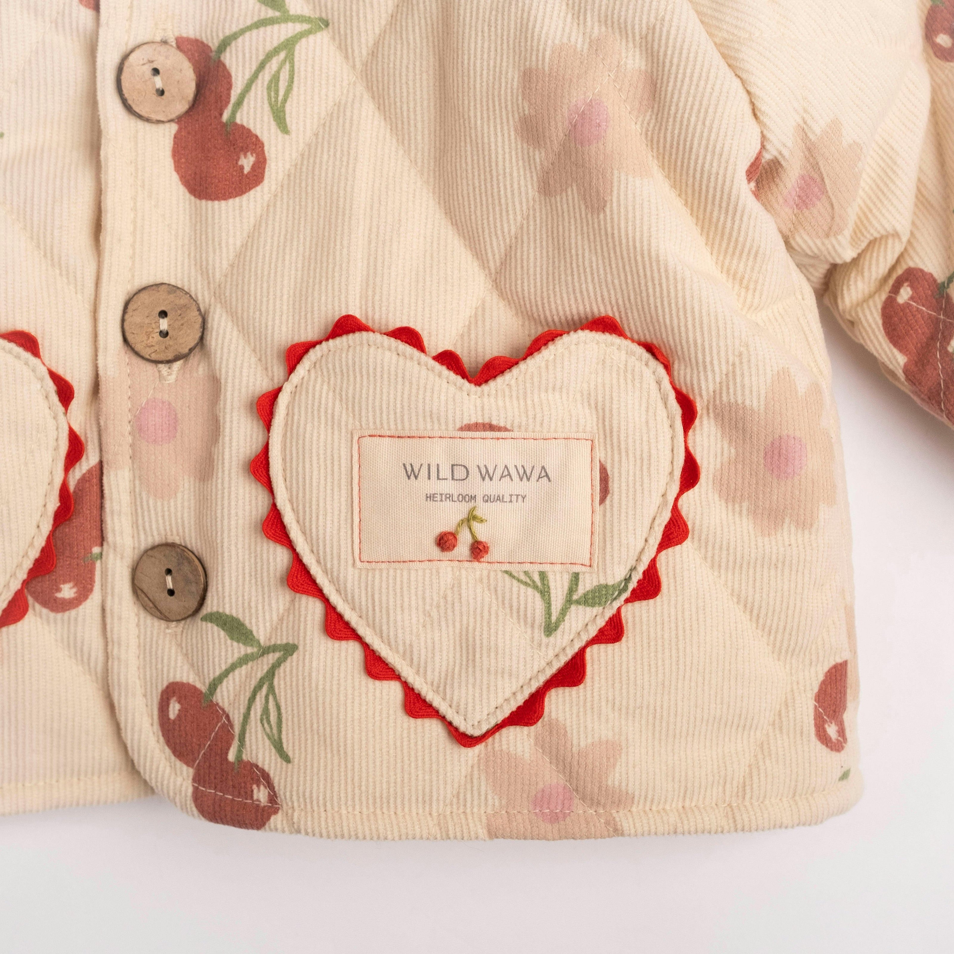 Quilted Jacket in Cherry Bloom