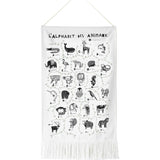 Animal Alphabet Printed Tapestry