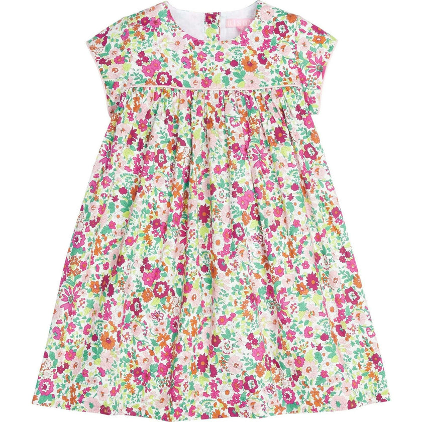 Charlotte Trim Short Sleeve Gathered Dress