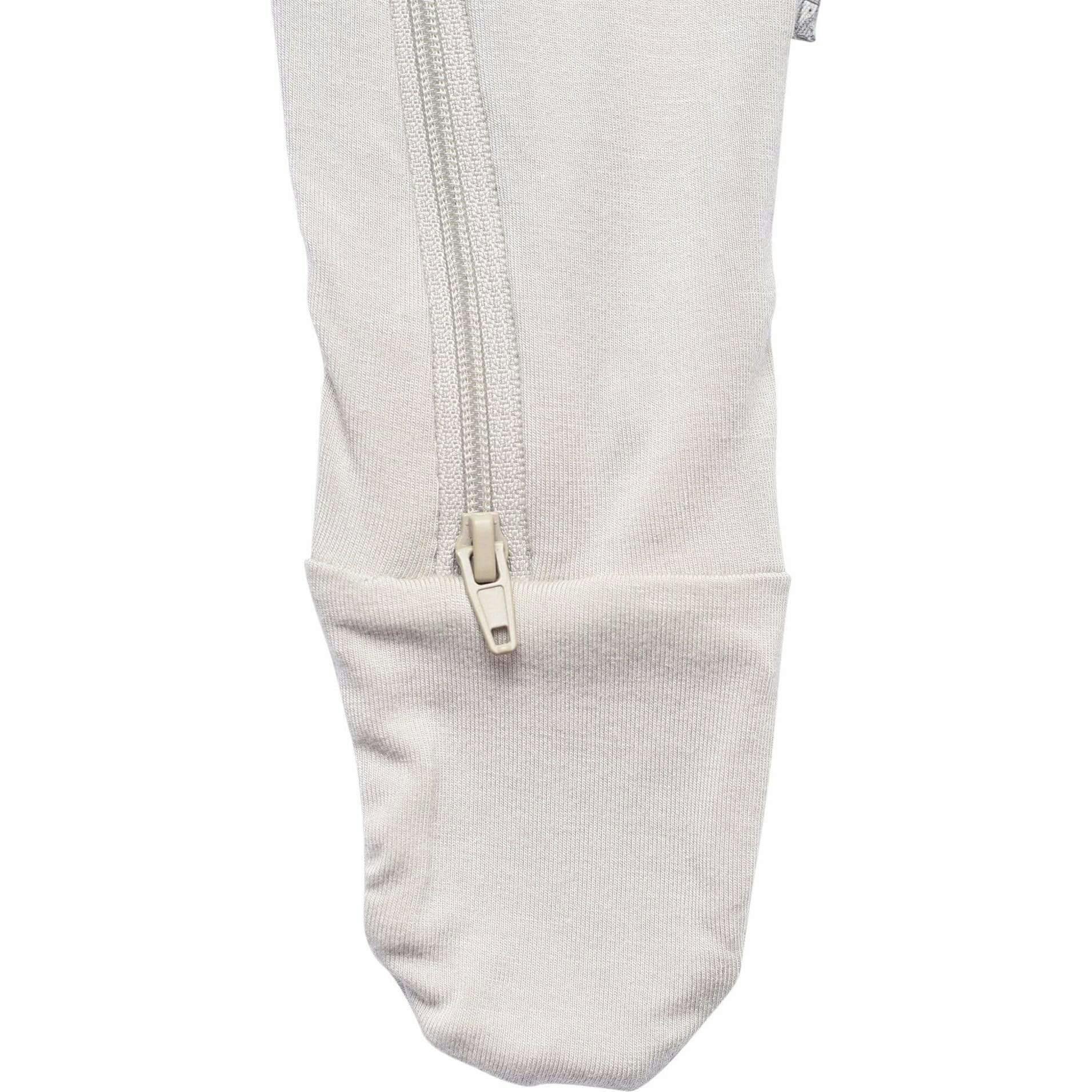 Zippered Footie, Oat