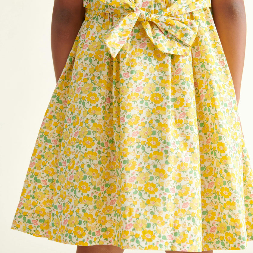 Made With Liberty Fabric Smocked Girls Dress Marina