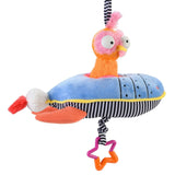 Ollie the Oddball Oddbird Rocket Ship Musical Pull Activity Toy