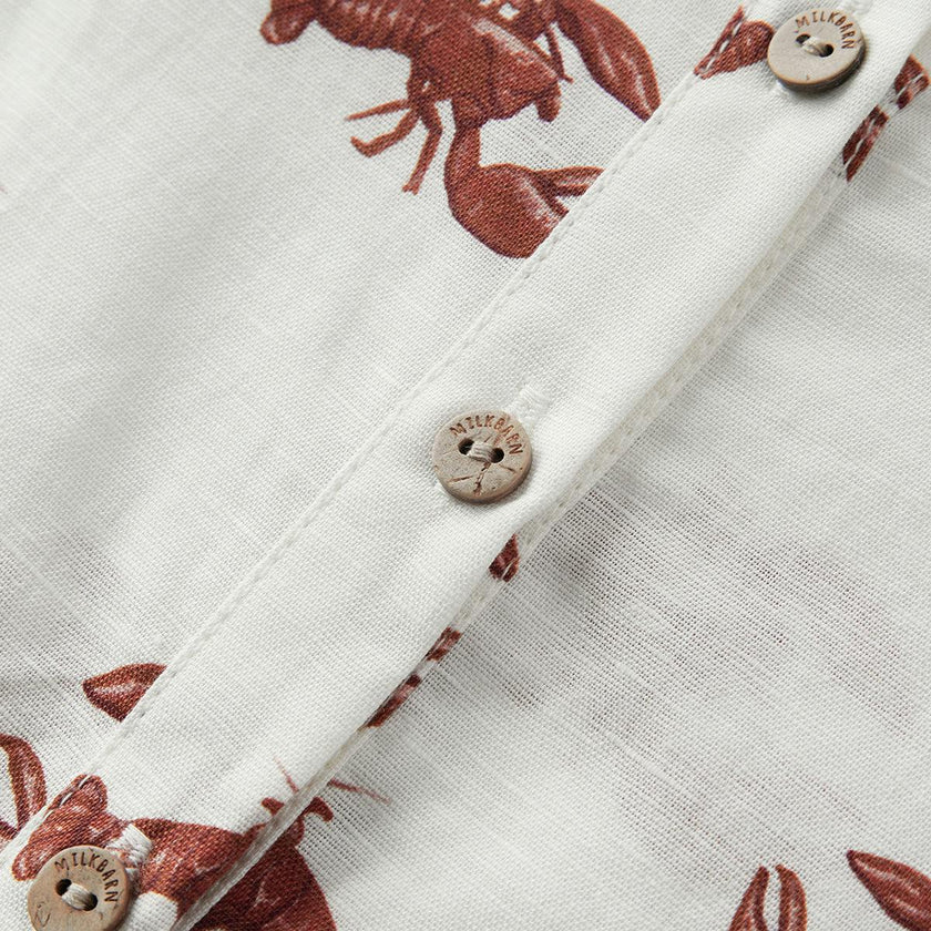 Cream Lobster Tank Top Shortall