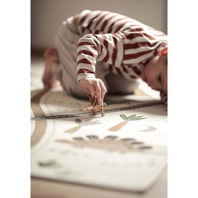 Flat Woven Graphic Print Rectangular Play Rug