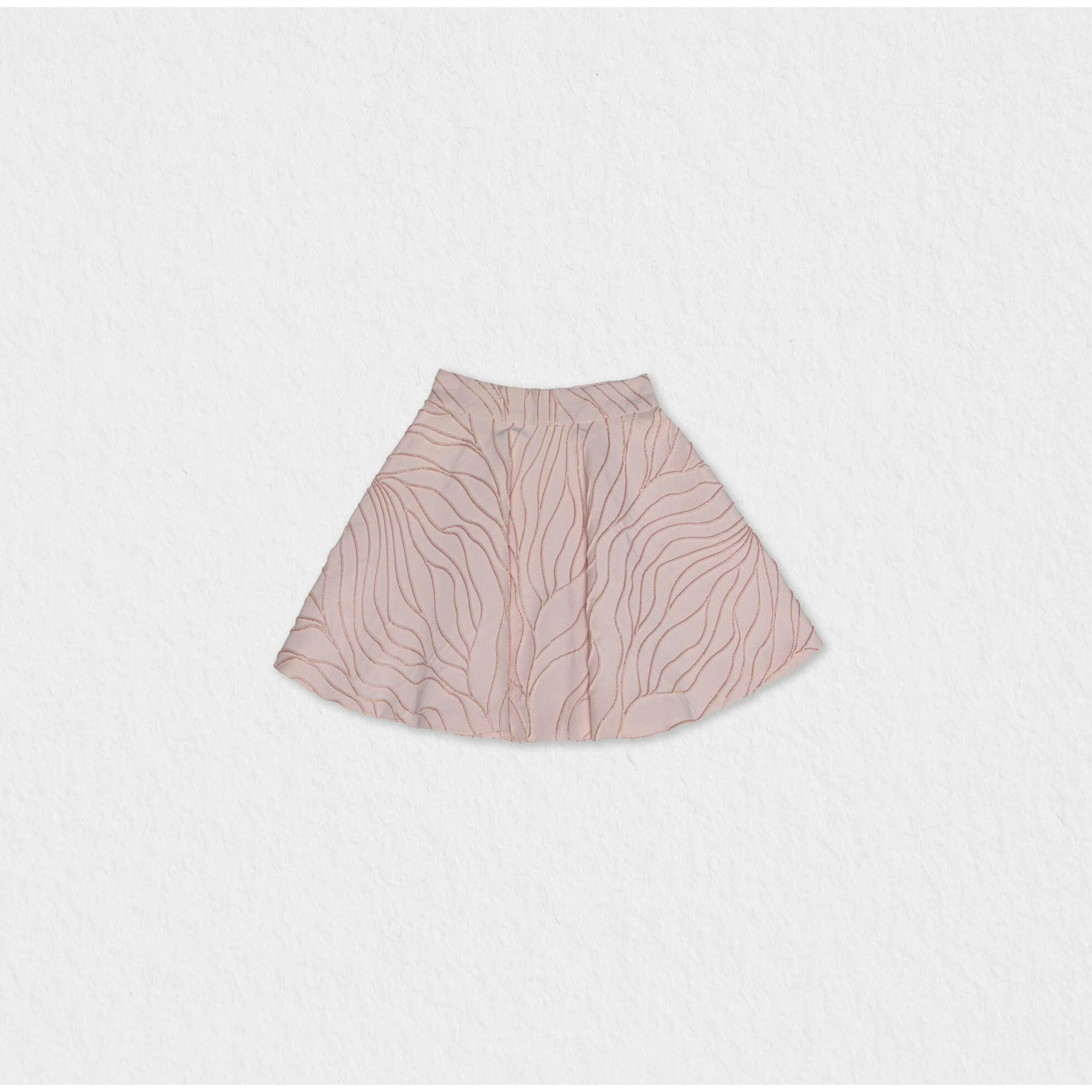 Felicia Girl Skirt, Pink Wavy Glitter