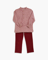 Pereprine Shirt Burgundy Vichy