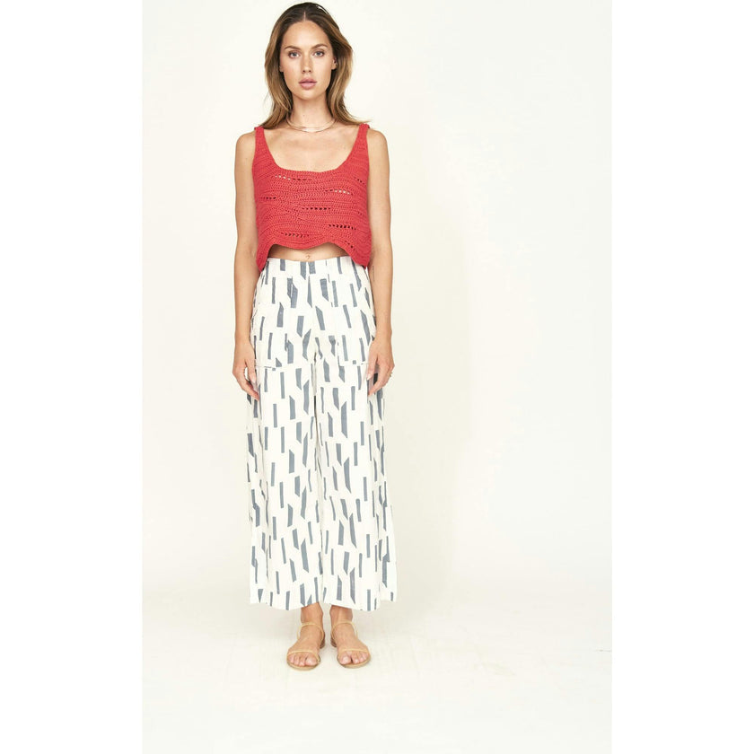 Tivot Pant in White Rainfall