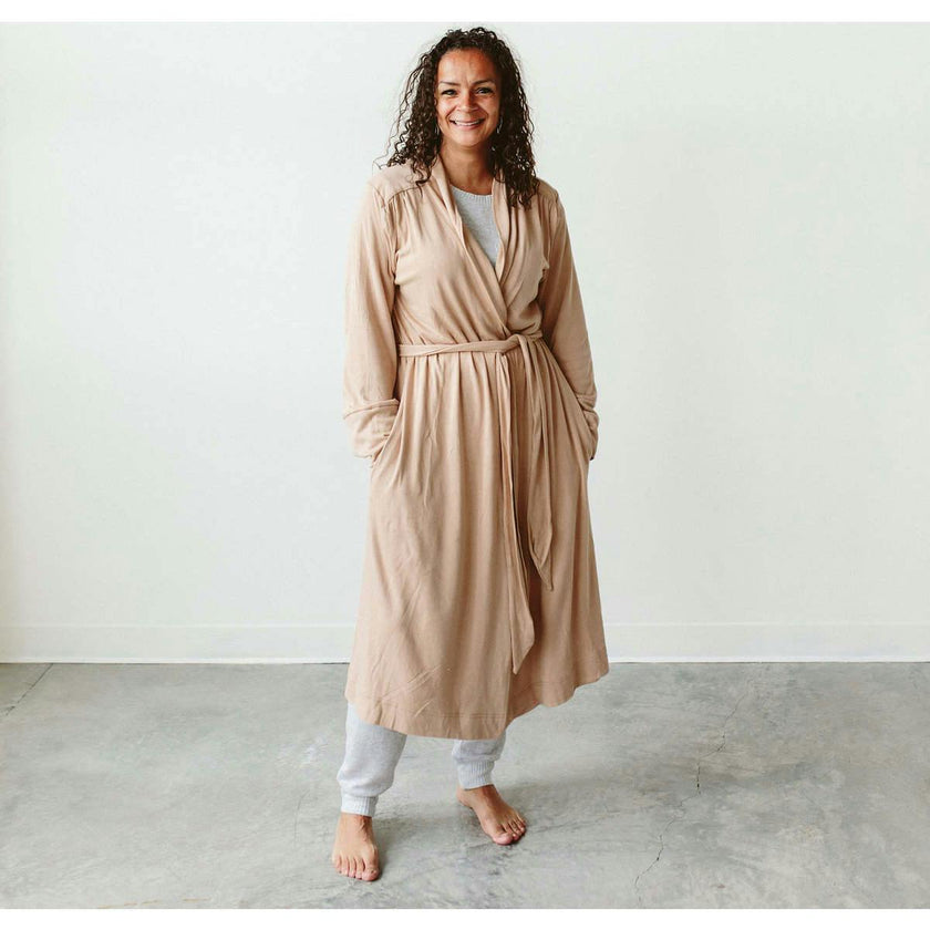 WOMENS ROBE | SANDSTONE
