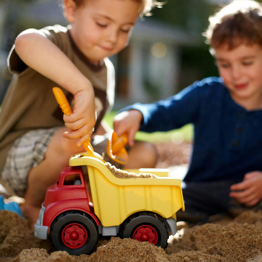 Dump Truck - Yellow & Red