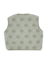 merino wool vest - polka dots