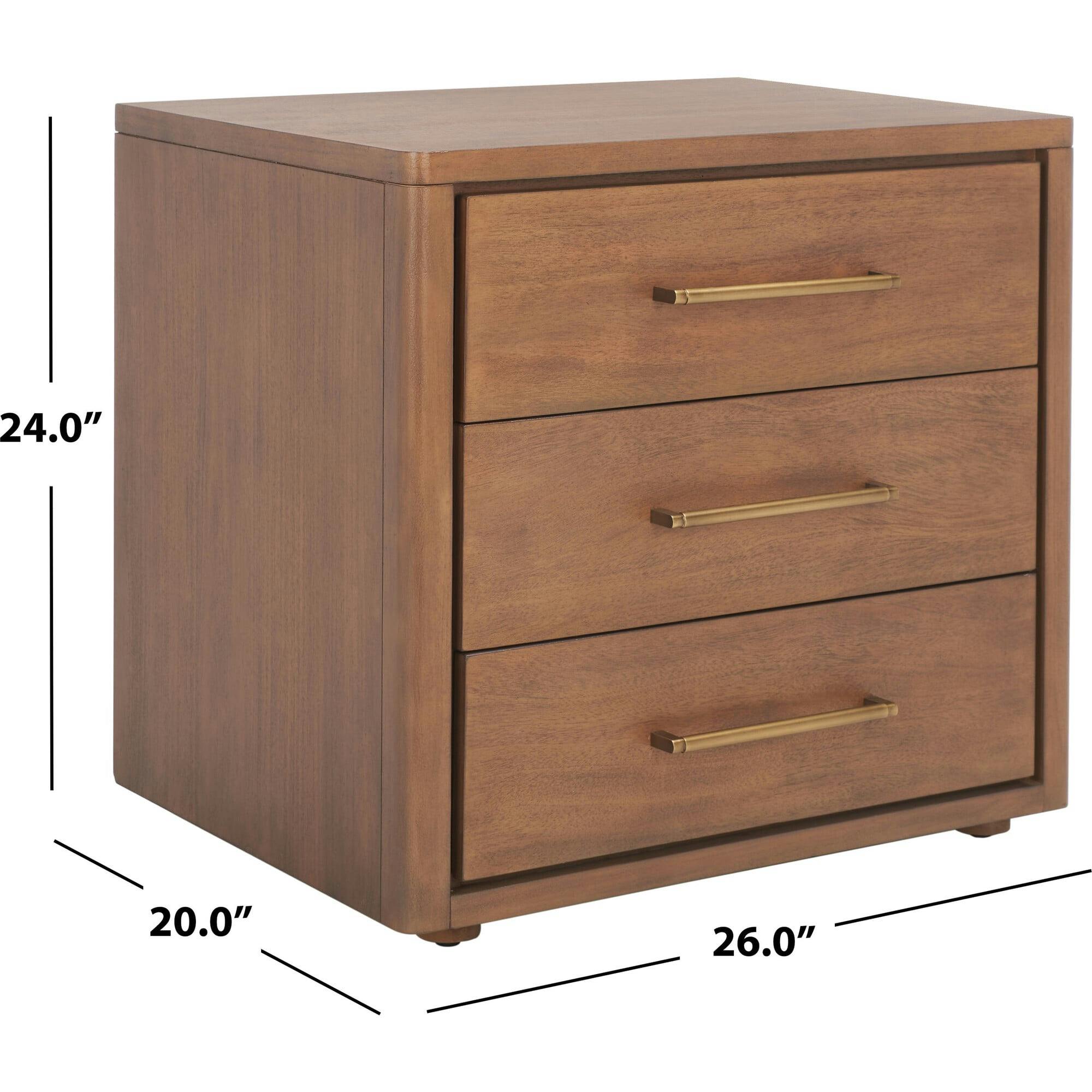 Rosey 3 Drawer Nightstand