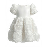 White Bow Rosette Dress