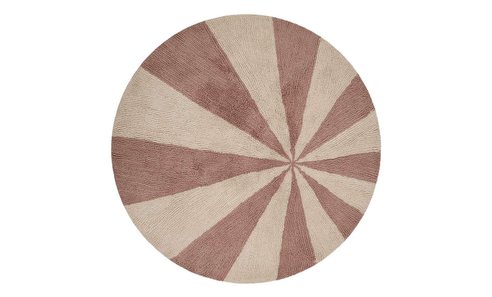 Beach Ball Washable Round Wool Rug