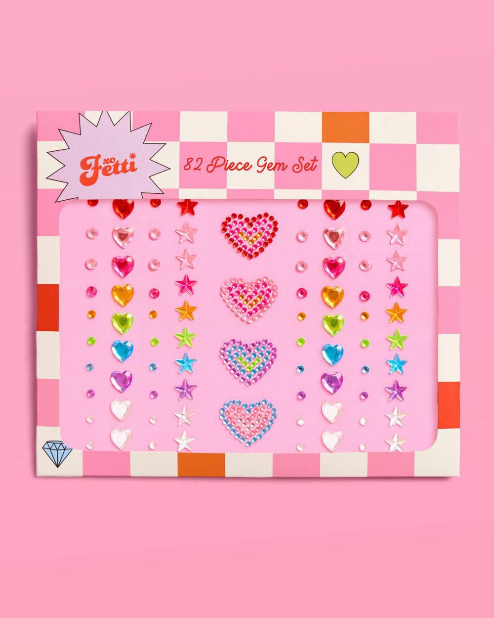 Rainbow Face Gems - 82 pc rainbow rhinestones