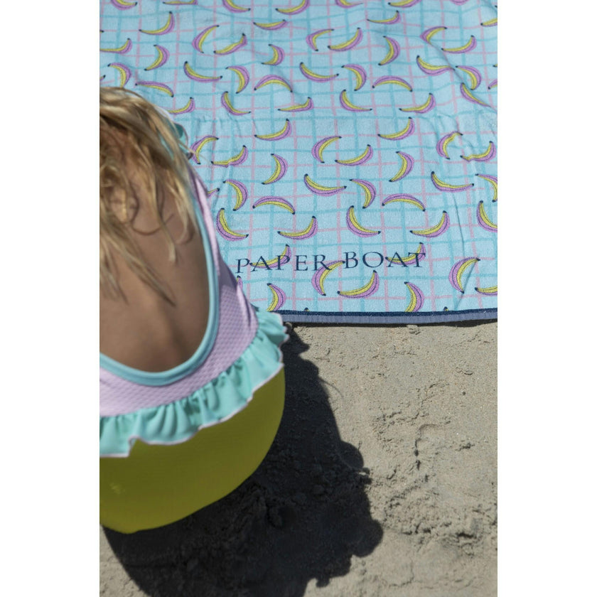 Banana splash large beach towel
