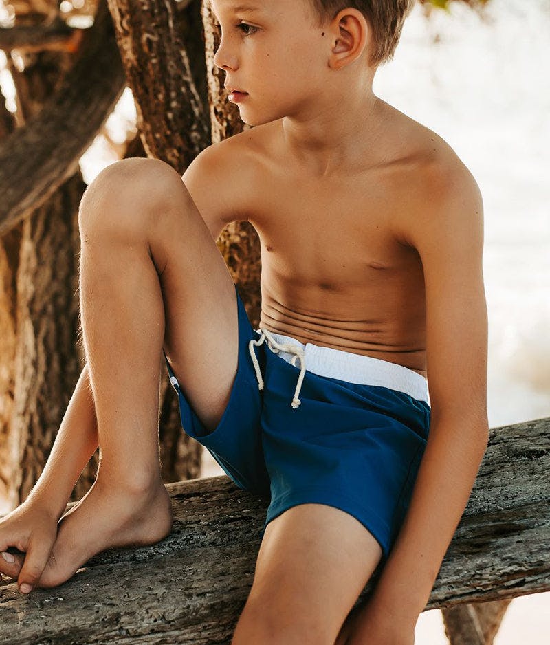 Giles Swim Shorts Light Blue and Night