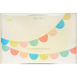Rainbow Tissue Paper Scallop Garland Set