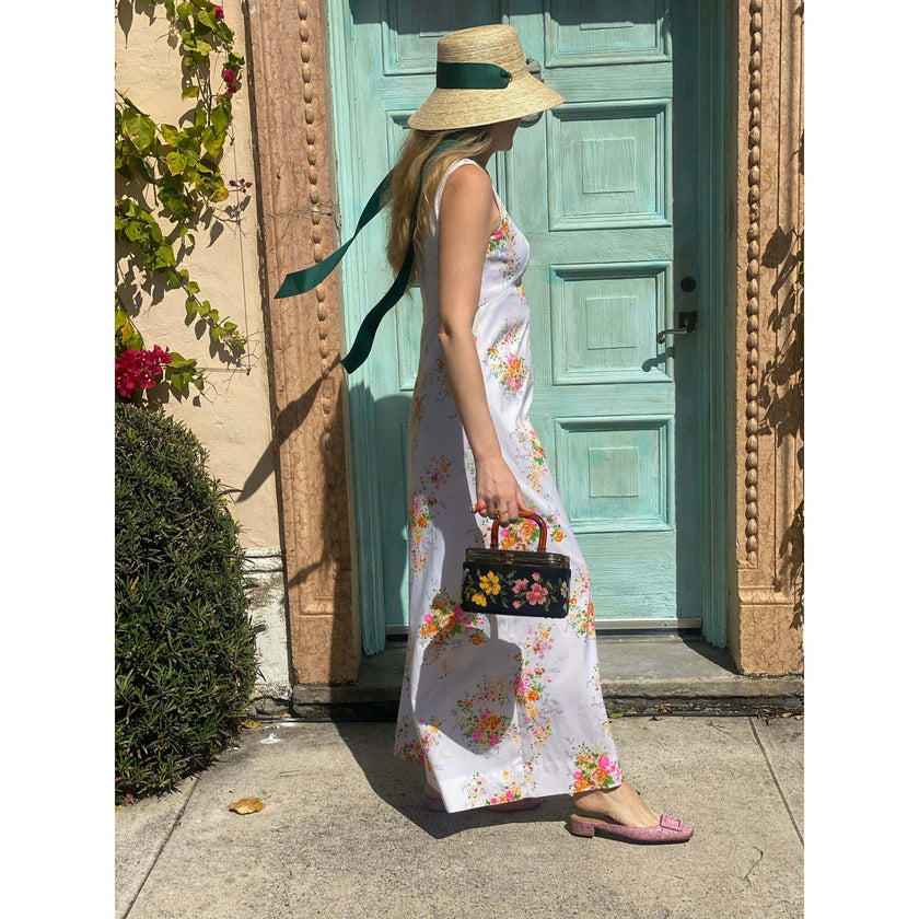 Women's Clematis Wide & Short Brim Grosgrain Ribbon Bucket Hat