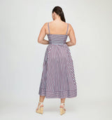 The Margot Dress - Firecracker Stripe
