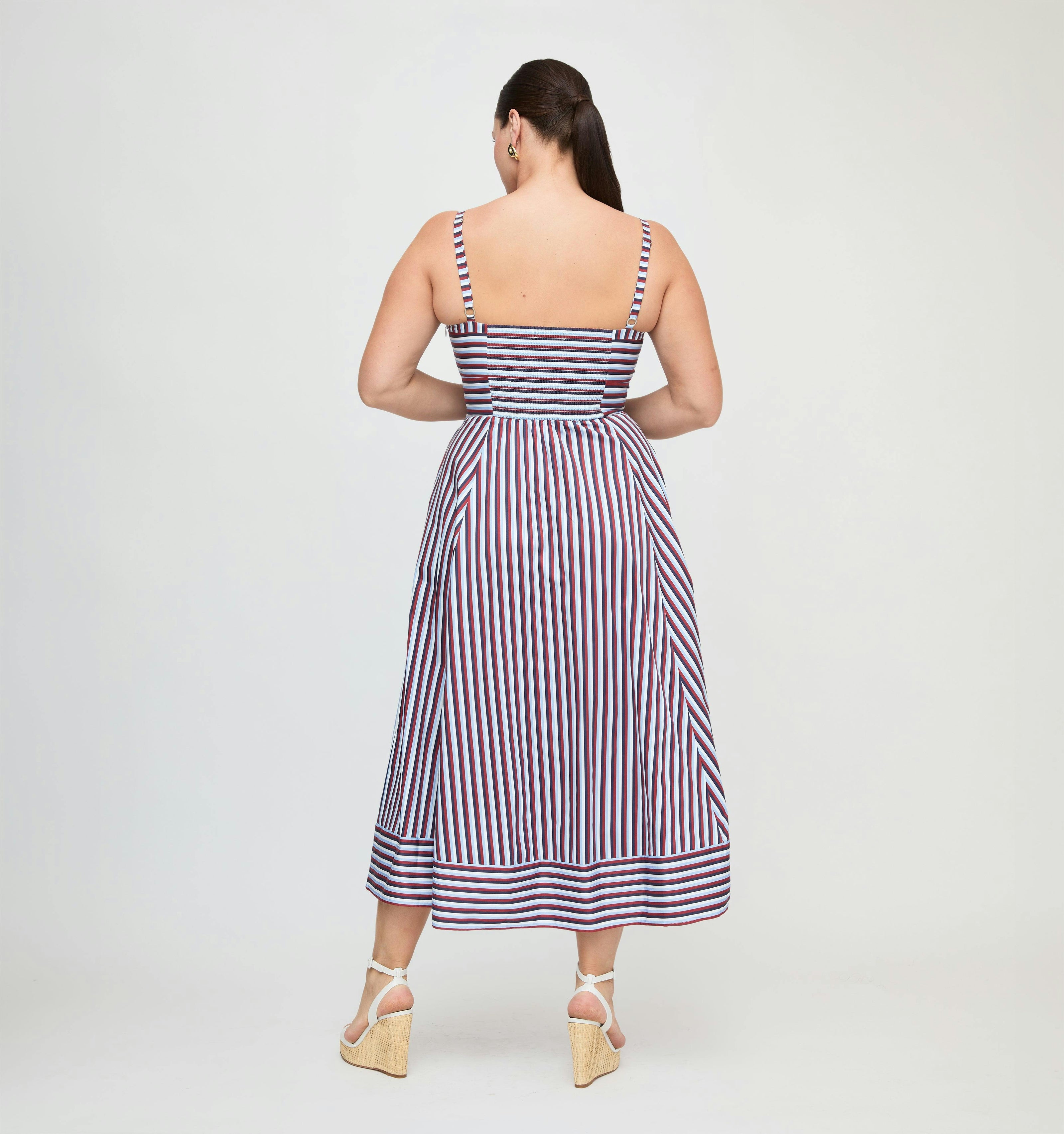 The Margot Dress - Firecracker Stripe