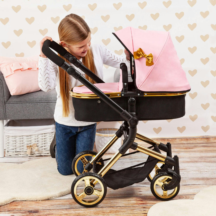 Bayer Design Dolls: Pram Neo Vario - Pink