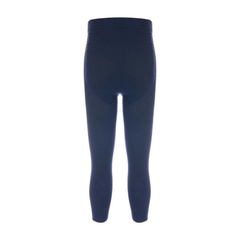 Navy Cotton Tights