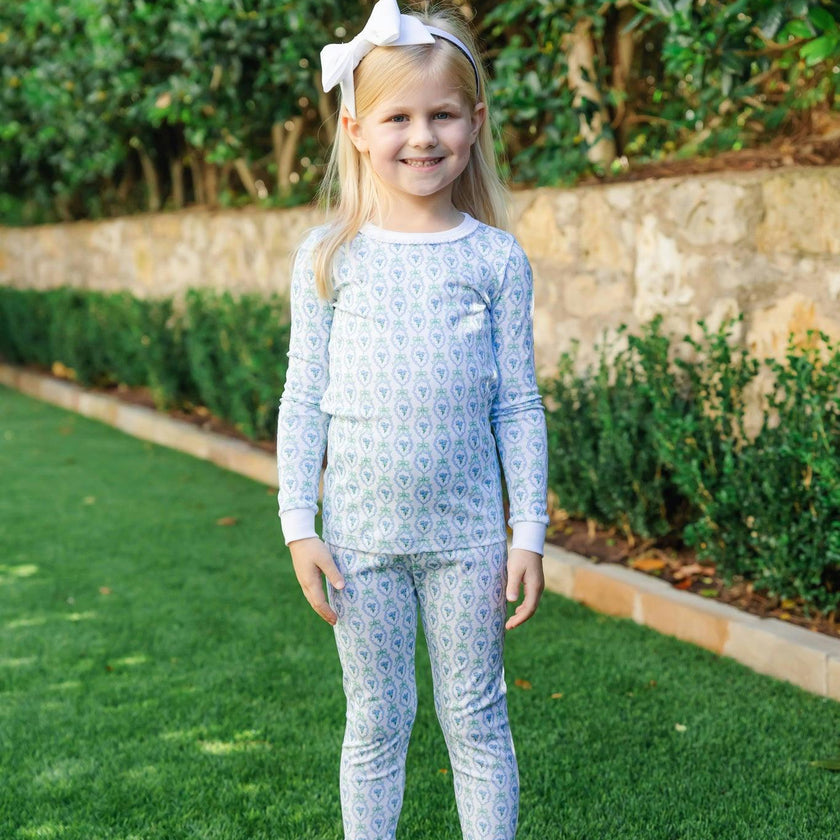 Ava Girls' Pajama Pant Set - Hampton Blooms