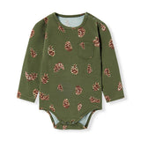 Pinecone Cotton Stretch Removable Collar Long Sleeve One piece