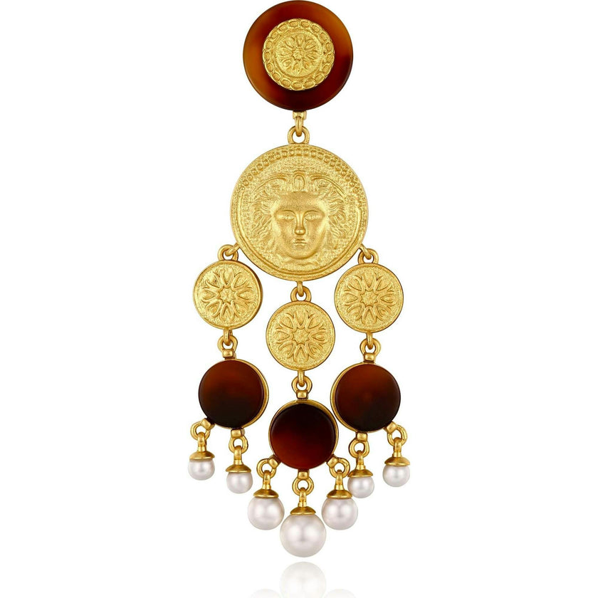 Retro Coin Tassel Earrings