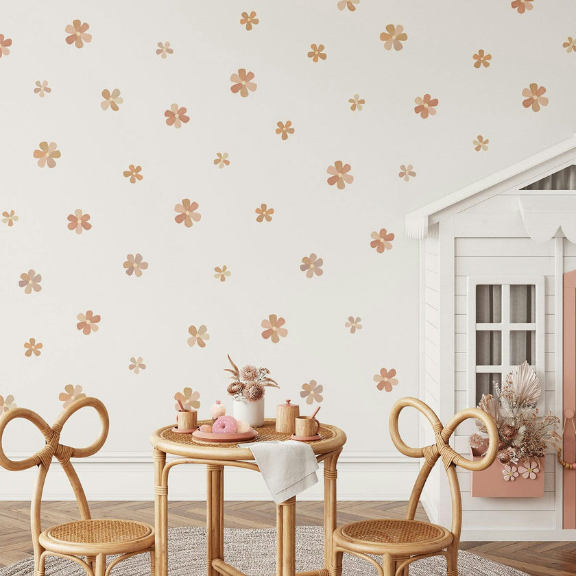Peel & Stick Fabric Wall Stickers - Flowers