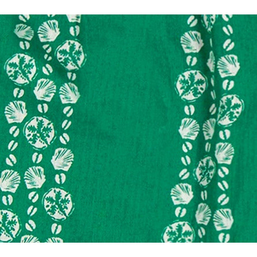 Mini Capucine Girls Caftan Jungle Sea Shells, Green