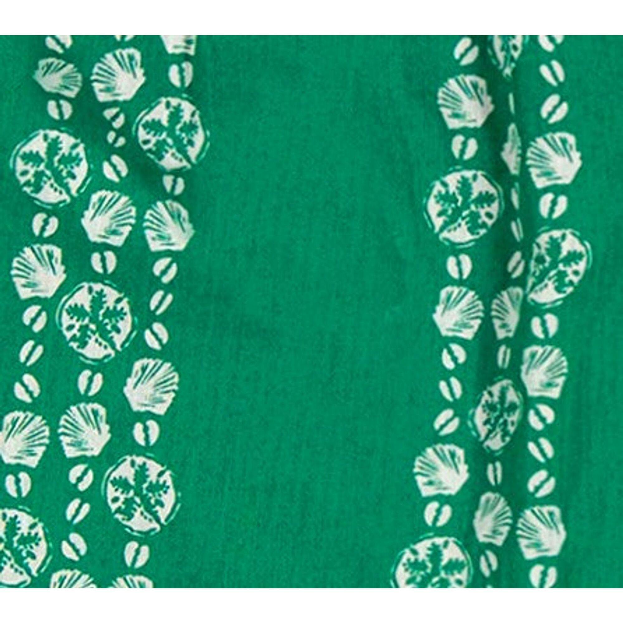 Mini Capucine Girls Caftan Jungle Sea Shells, Green