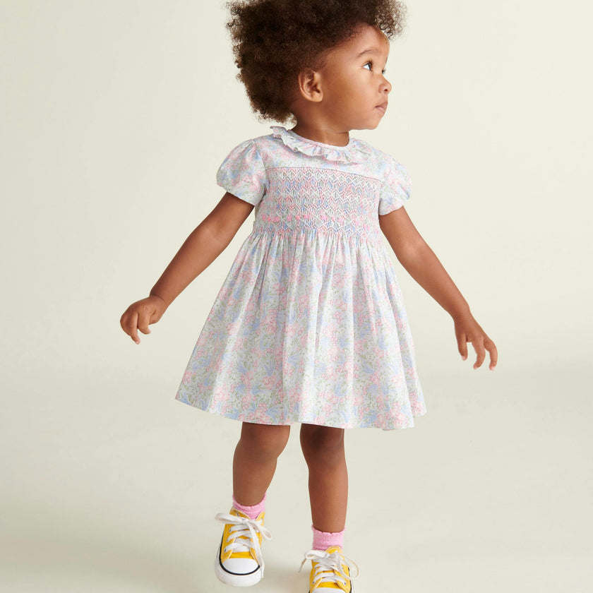 Hand-Smocked Baby Dress