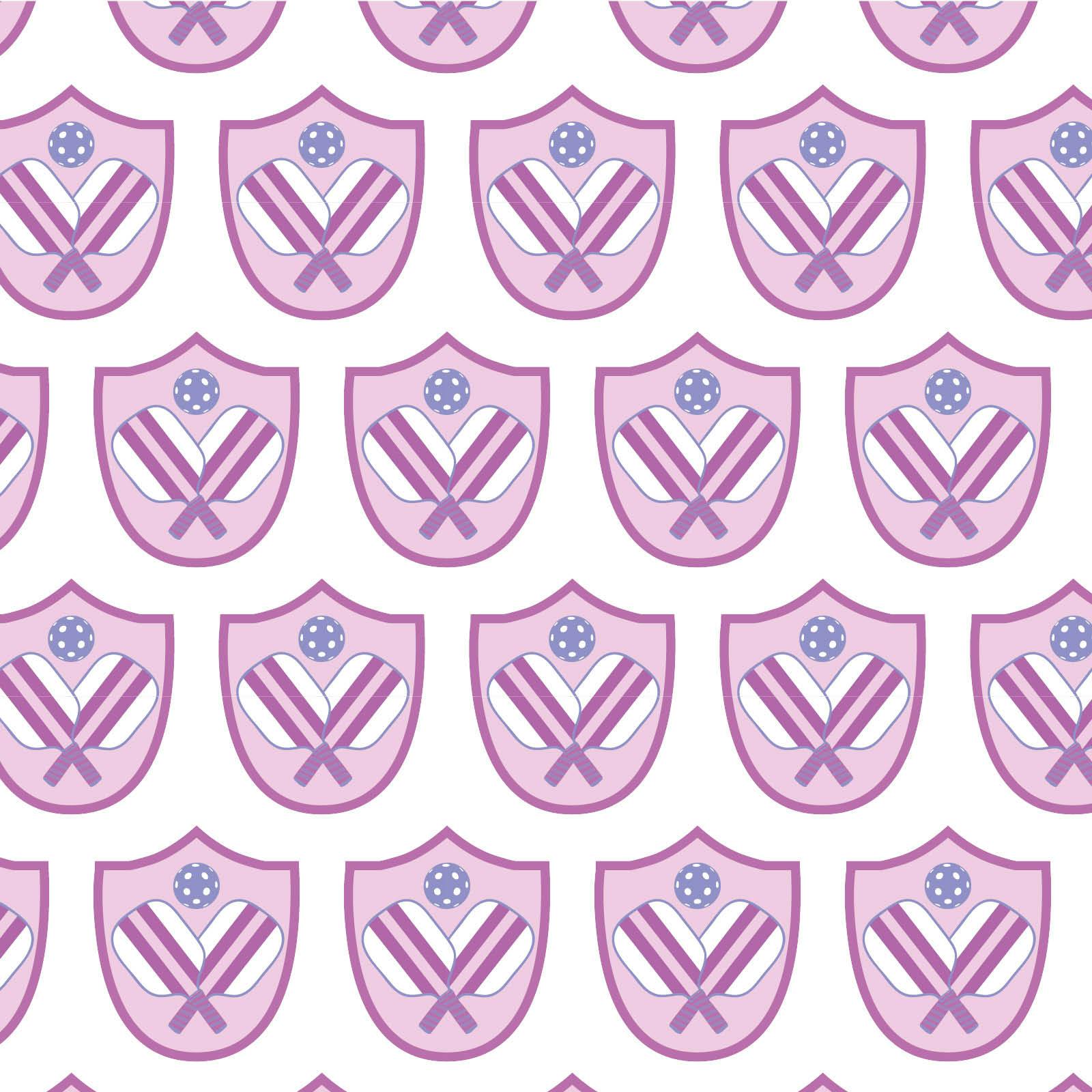 Emery Girls' Short Set - Pickleball Crest Pink