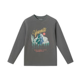 Boys Long Sleeve Graphic Tee | Yosemite - Charcoal