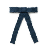 Halo Luxe Amara Deconstructed Woolen Long Tail Clip - Navy